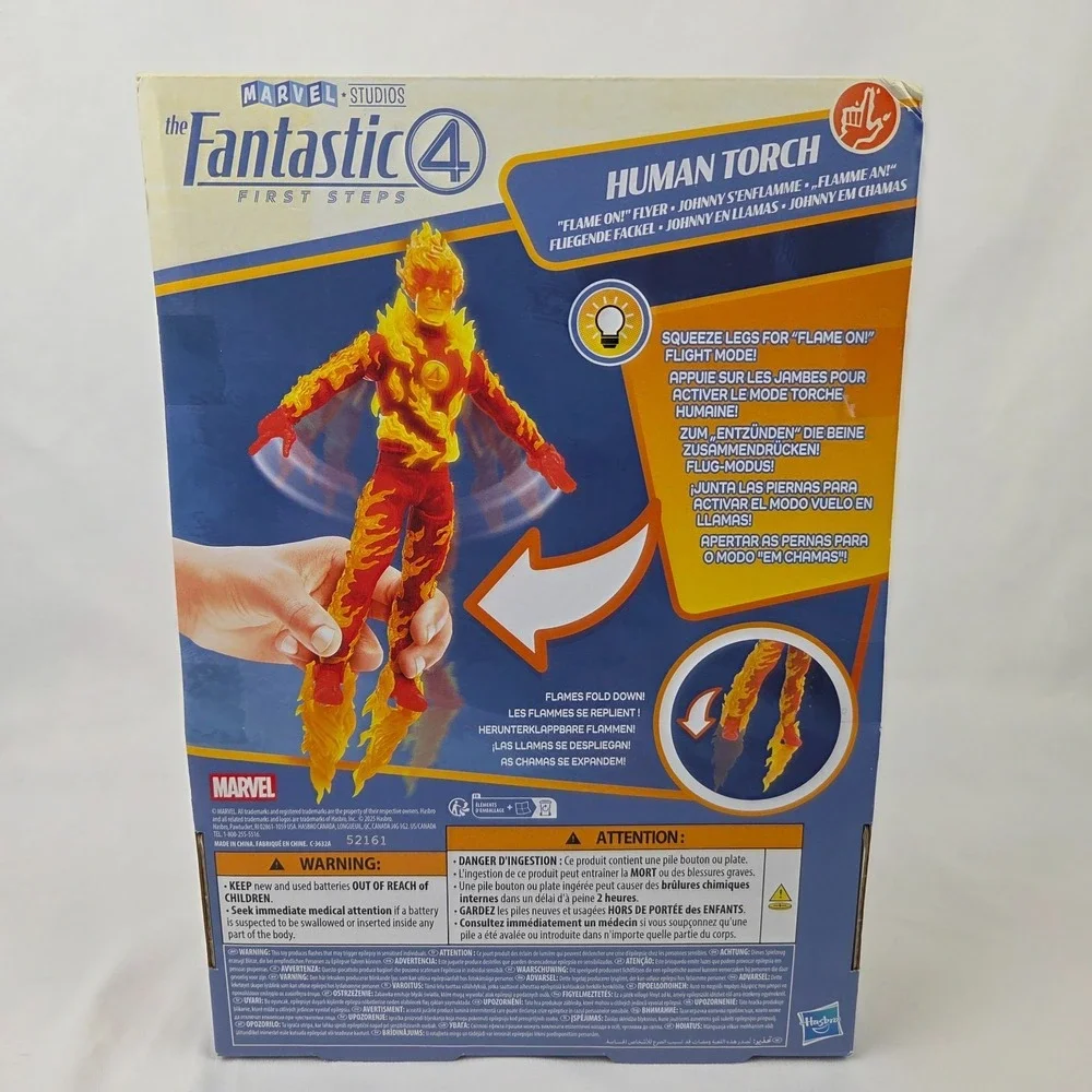 Fantastic 4 First Steps Titan Hero Series 4pk: Torch, Thing, Galactus, Mr Fantas
